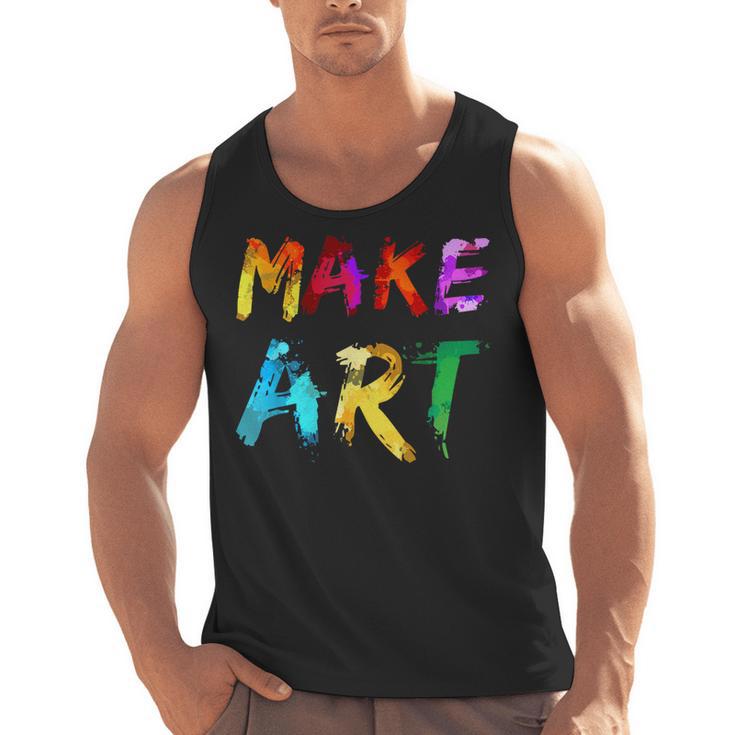 Make Art Painter Artist Teacher Artsy Men Women Kids Men Tank Top