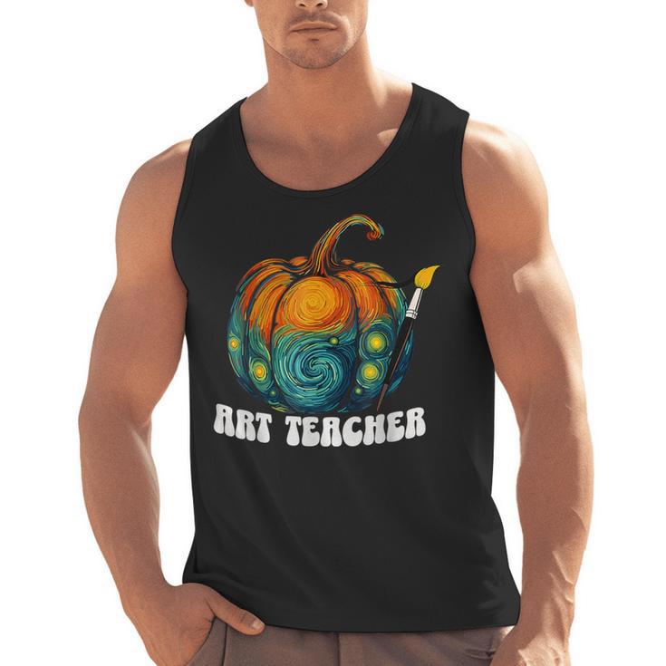 Art Teacher Pumpkin Halloween Night Men Women Men Tank Top