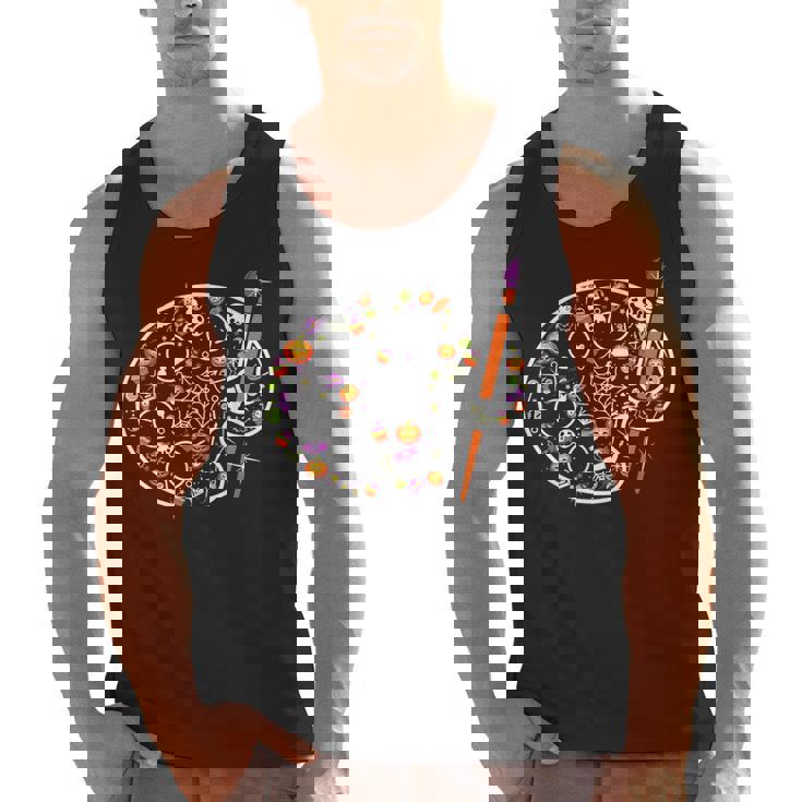 Art Teacher Pumpkin Scary Halloween Costume Men Women Men Tank Top