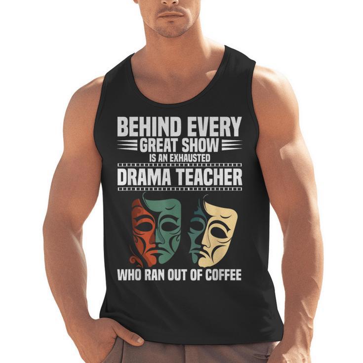 Theatre Teacher Drama Lover Theatre Mask Drama Teacher Men Tank Top