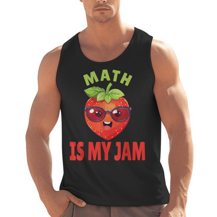 Back To School Math Is My Jam Math Teacher Men Tank Top