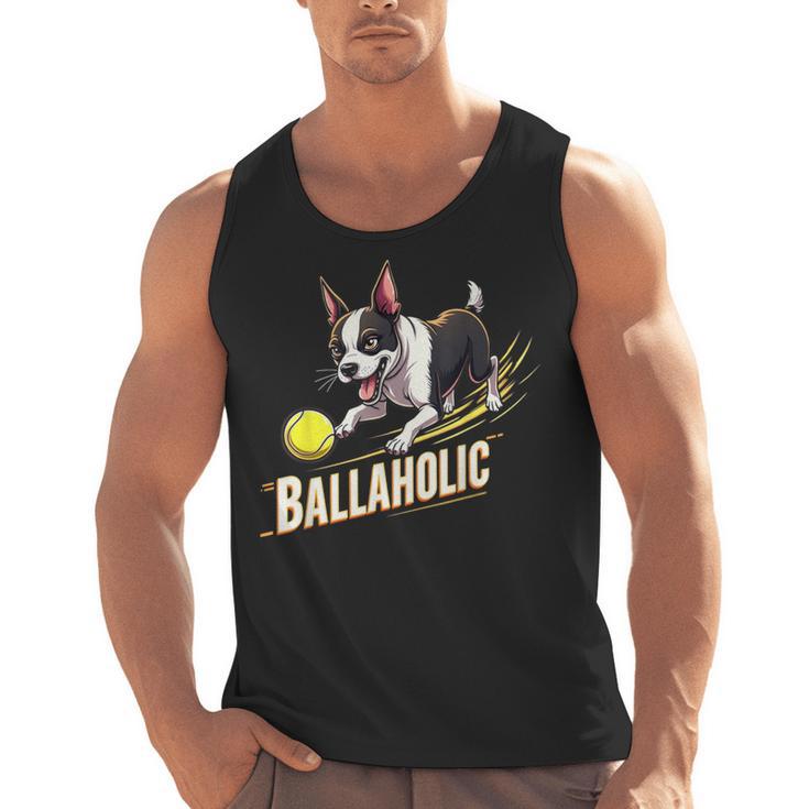 Ballaholic Boston Terrier Dog Chasing Bostie Ball Men Tank Top, trending gift