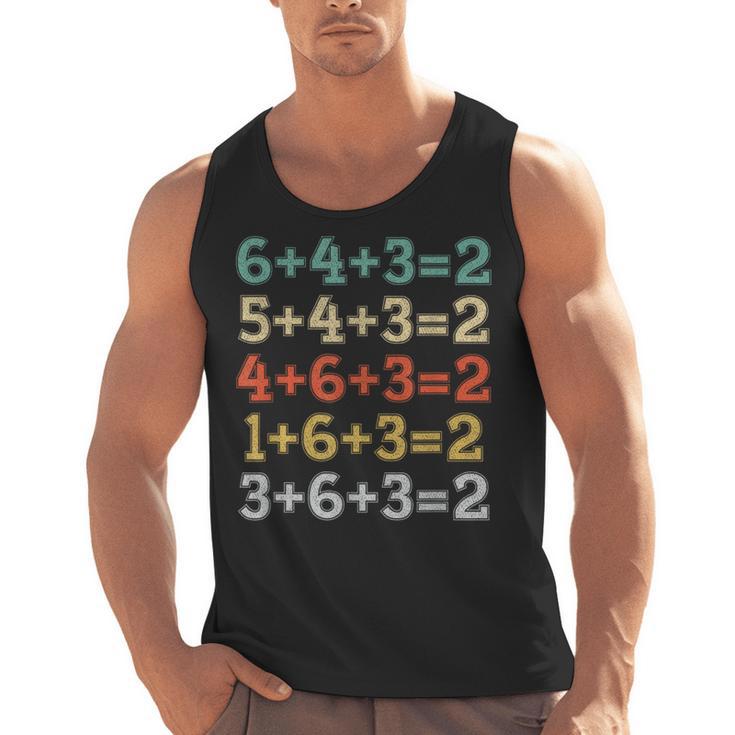 Baseball Math Sports Double Play Teacher School 2022 Men Tank Top