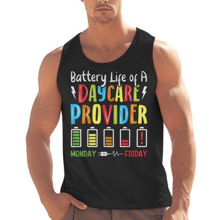 Battery Life Of Daycare Provider Childcare Teacher Men Tank Top