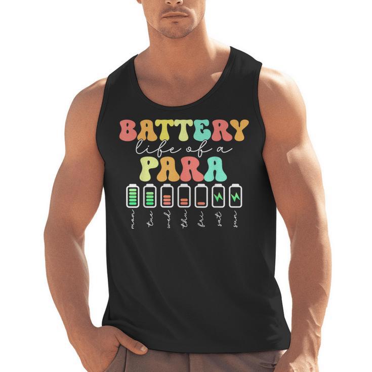 Battery Life Of A Para SPED Parapro Teacher Squad Men Tank Top