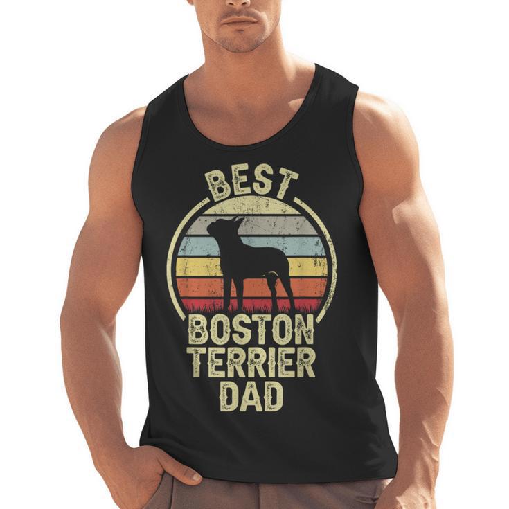 Best Dog Father Dad Vintage Boston Terrier For Men Women Men Tank Top, Boston Terrier Dad Gifts, trending gift