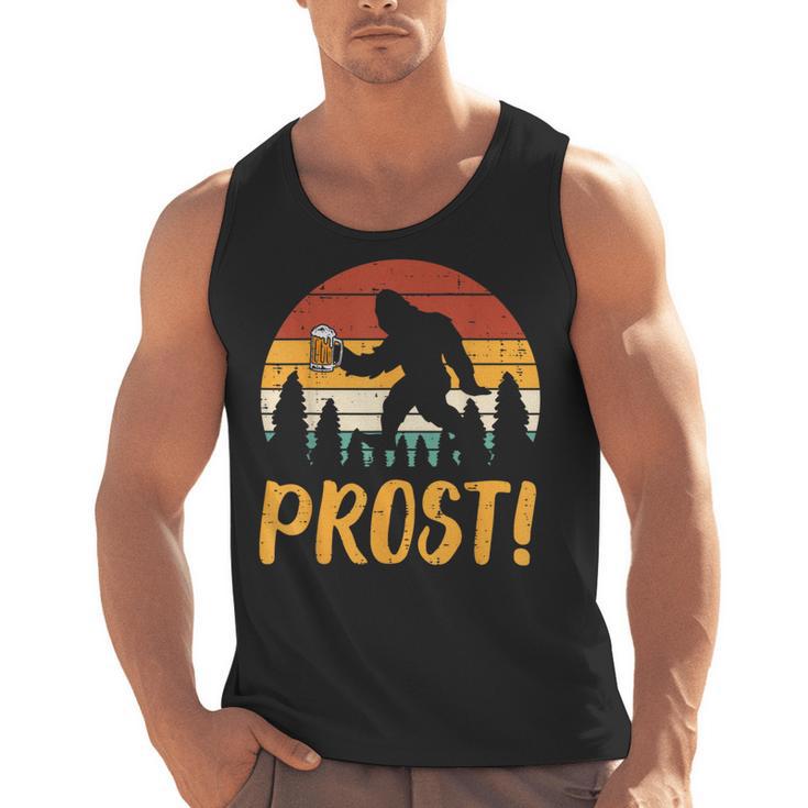 Bigfoot Sasquatch Prost Retro Bavarian Oktoberfest Men Women Men Tank Top, trending gift