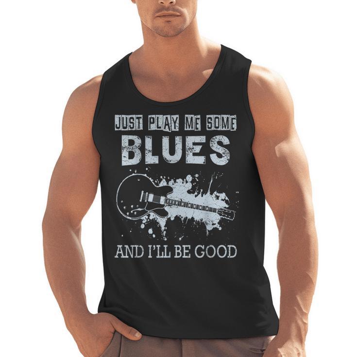 Blues Music Band Lover Vintage Guitar Teacher Blues Men Tank Top