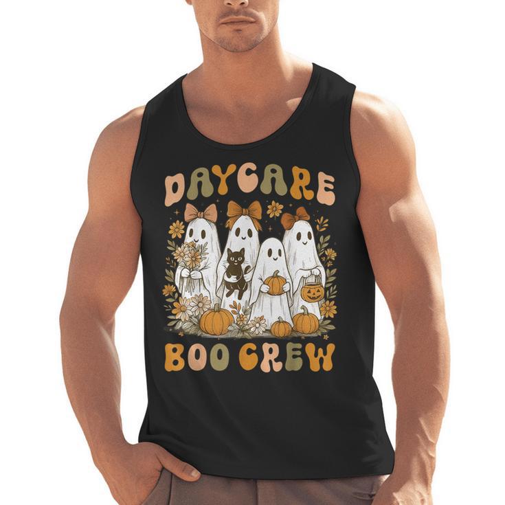 Boo Crew Daycare Teacher Matching Halloween Costume Ghost Men Tank Top