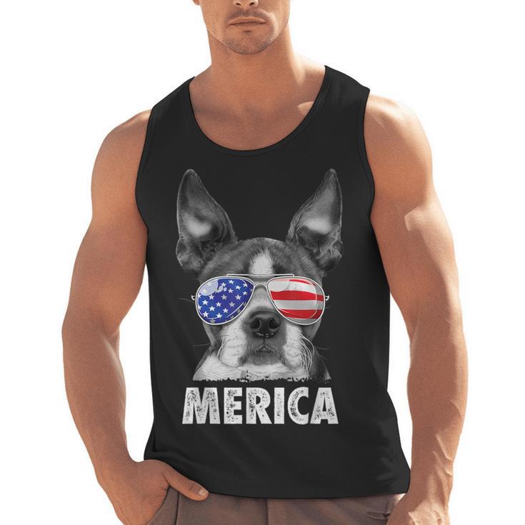 Boston Terrier 4th Of July Merica Men Women USA Flag Vintage Men Tank Top, Boston Terrier 4th Of July Gifts, trending gift