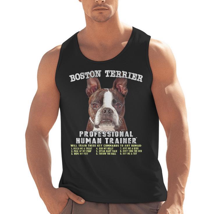 Boston Terrier Brindle Dog Professional Human Trainer Men Tank Top, trending gift
