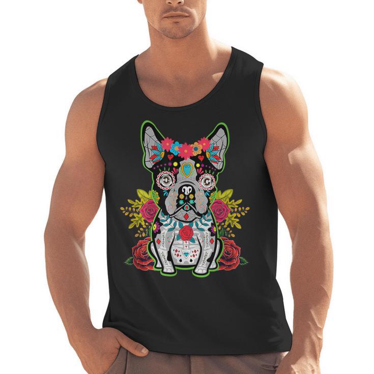 Boston Terrier Dia De Los Muertos Day Of The Dead Dog Skull For Men Women Kids Men Tank Top, trending gift