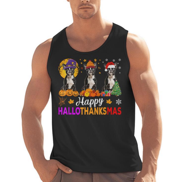 Boston Terrier Dog Halloween Christmas Hallothanksmas Men Women Kids Men Tank Top, Boston Terrier Christmas Gifts, Boston Terrier Halloween Gifts, trending gift