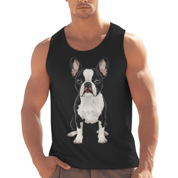 Boston Terrier Dog Motif Pet Art Boston Terrier For Men Women Kids Men Tank Top, trending gift