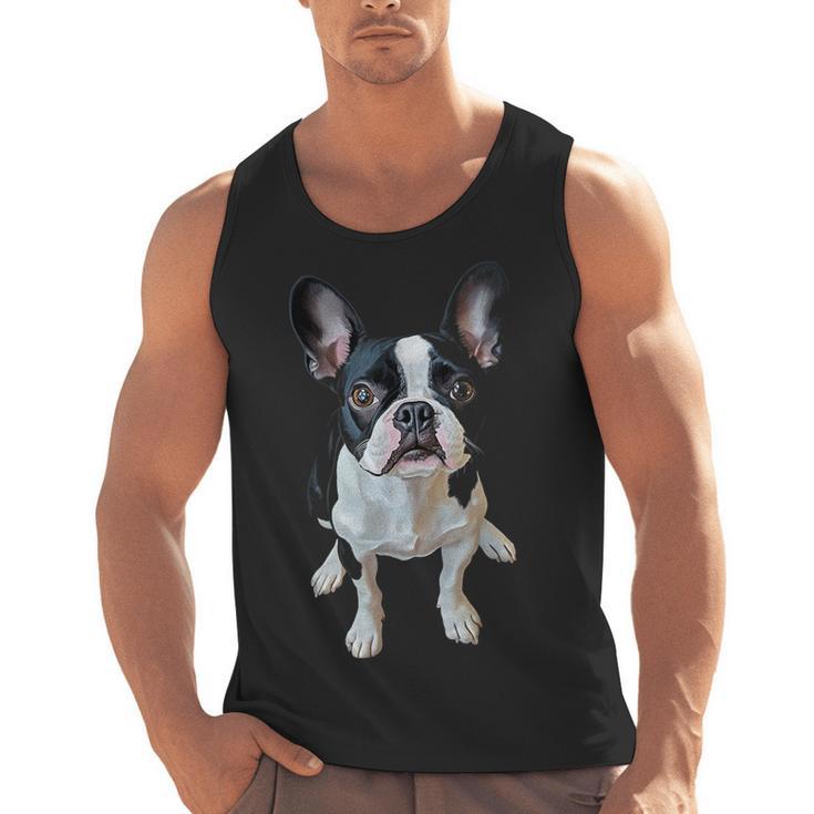 Boston Terrier Dog Motif Pet Art Boston Terrier Men Women Kids Men Tank Top, trending gift