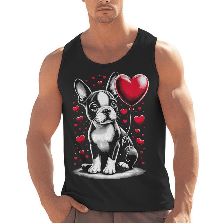 Boston Terrier Dog Valentine's Day Dog Owner Men Tank Top, trending gift