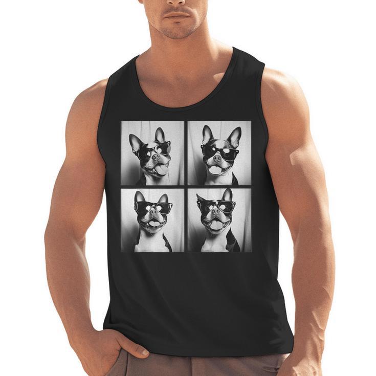 Boston Terrier Dogs With Sunglasses Photo Pets Meme Men Tank Top, trending gift