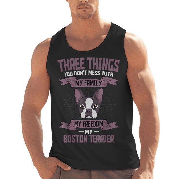 Boston Terrier Don't Mess With American Gentleman Dog Lover Men Tank Top, American Boston Terrier Gifts, trending gift