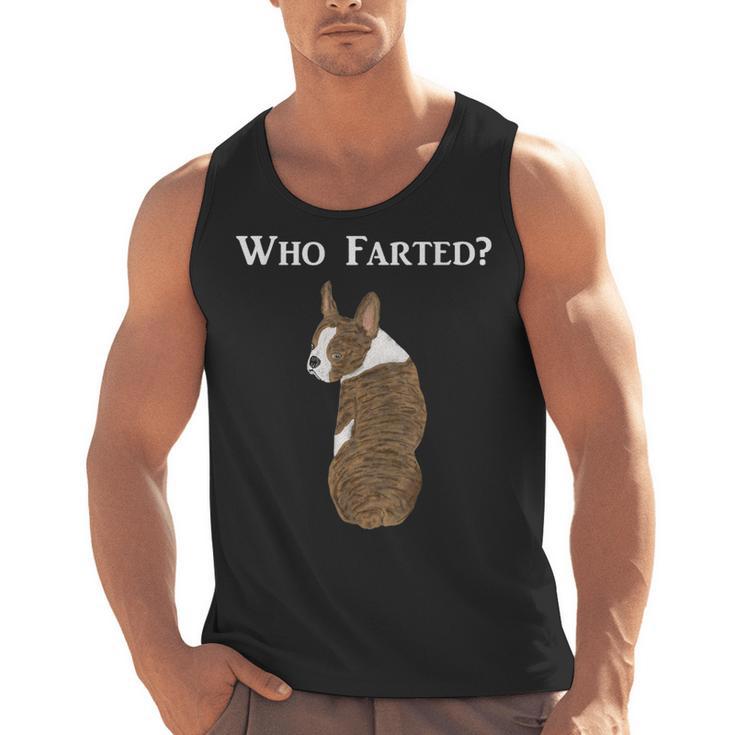 Boston Terrier Who Farted Men Tank Top, trending gift