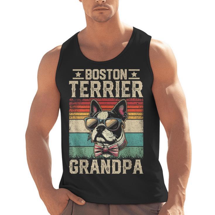 Boston Terrier Grandpa Dog Lover Father's Day Men Tank Top, trending gift