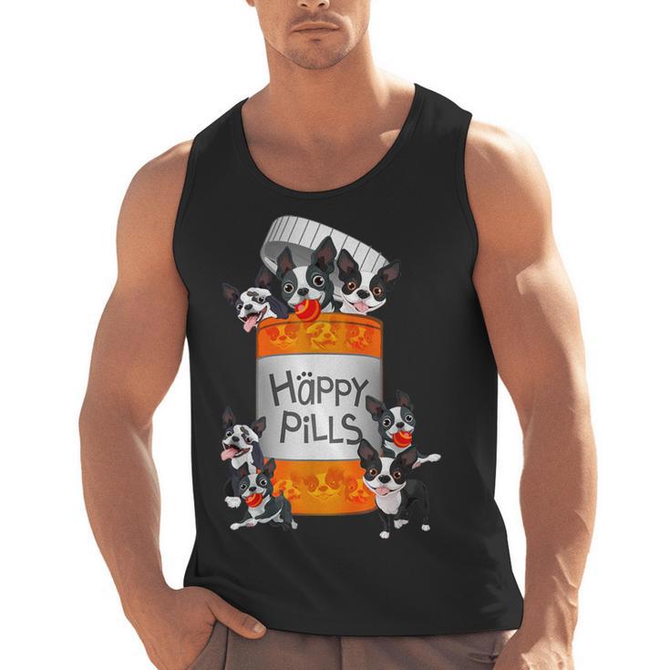 Boston Terrier Happy Pills T-Shirt Men Tank Top, trending gift