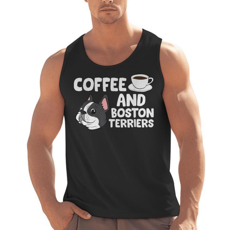 Boston Terrier Lover Coffee And Boston Terriers Men Tank Top, trending gift