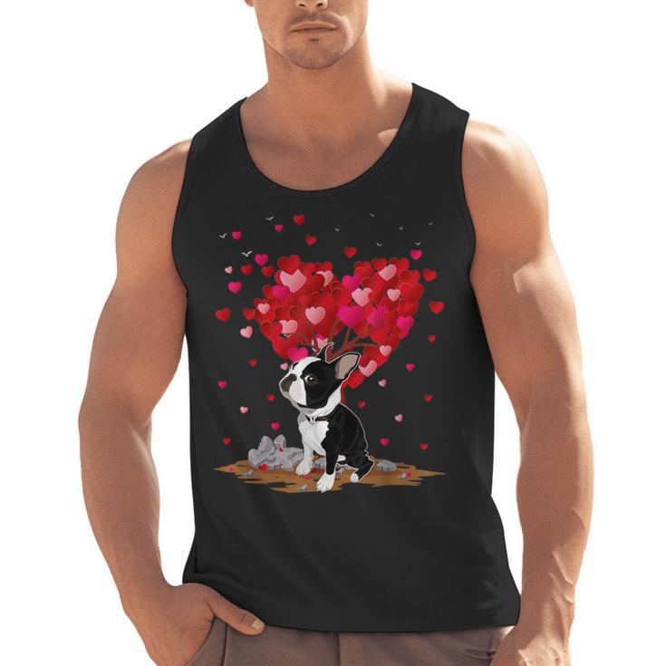 Boston Terrier Lover Heart Shape Boston Terrier Valentine Men Tank Top, trending gift