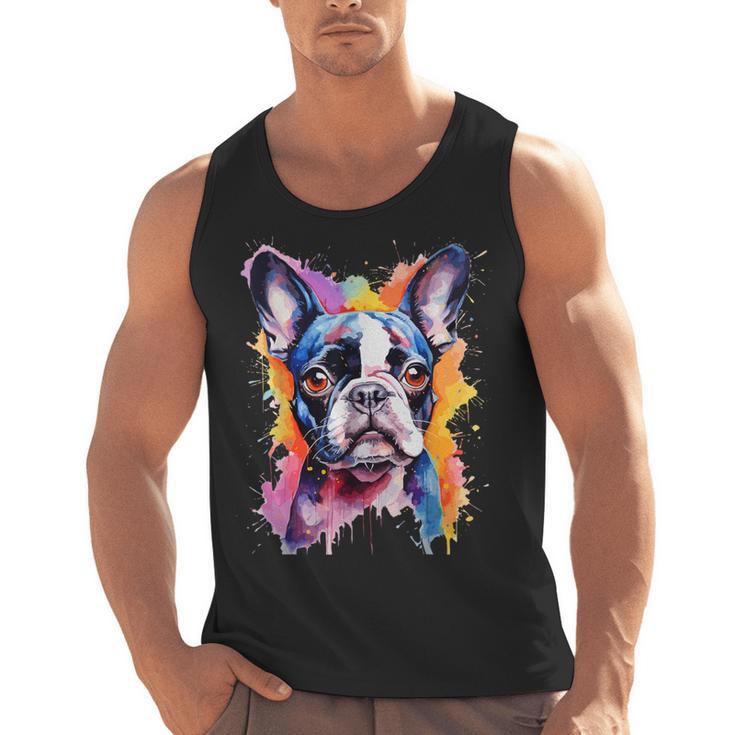 Boston Terrier Lover Pop Art Color Boston Terrier Dog For Men Women Girls Kids Men Tank Top, trending gift