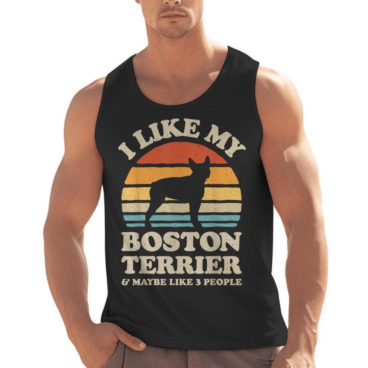 I Like My Boston Terrier And Maybe Like 3 People Dog Lover Men Tank Top, trending gift