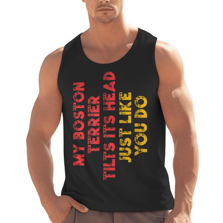 Boston Terrier Mom Dad Dog Lover Owner Women Men Men Tank Top, Mom Gifts, Boston Terrier Dad Gifts, Boston Terrier Mom Gifts, trending gift