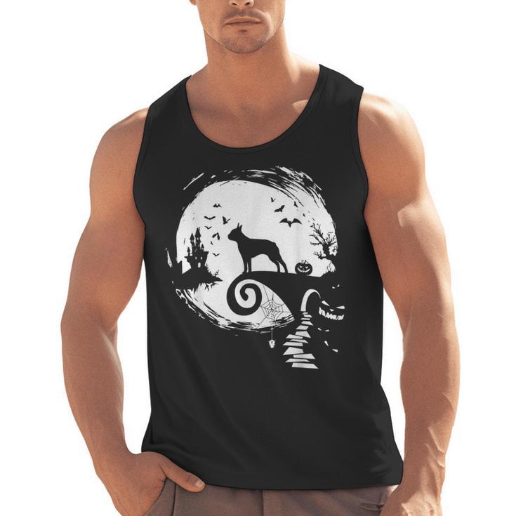 Boston Terrier And Moon Halloween Costume Dog Lover Men Tank Top, Boston Terrier Halloween Gifts, trending gift