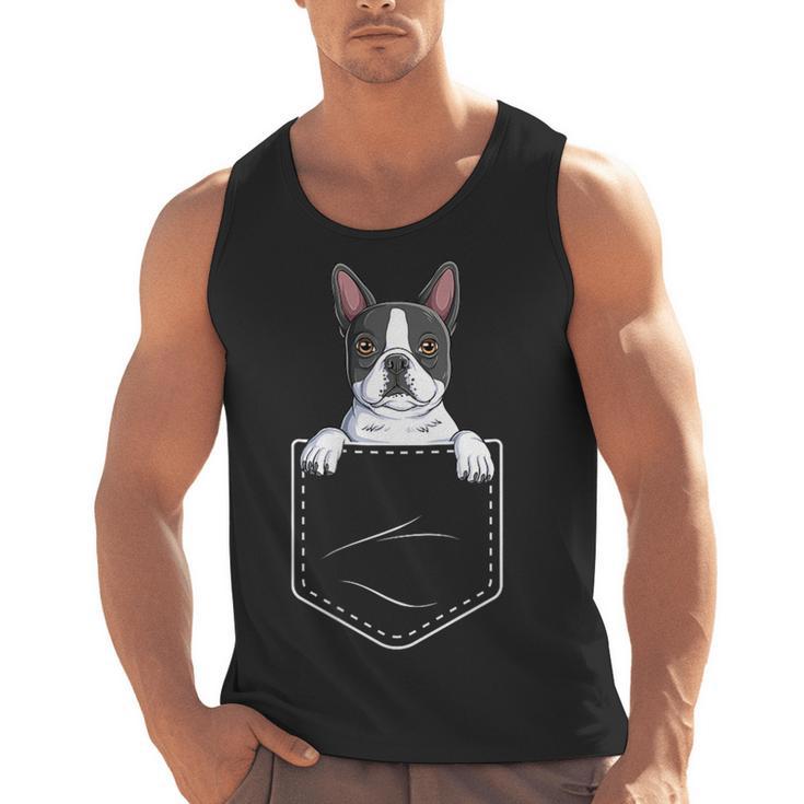 Boston Terrier In The Pocket Cute Boston Terrier Dog Lovers For Men Women Girls Kids Men Tank Top, trending gift
