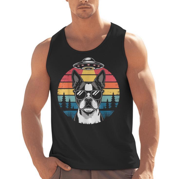Boston Terrier UFO Alien Boston Terrier Dog Mom Dad Men Tank Top, Mom Gifts, Boston Terrier Dad Gifts, Boston Terrier Mom Gifts, trending gift