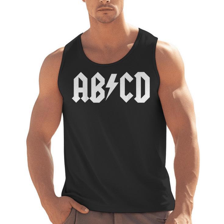 Boys Girls Teachers ABCD Rock Graphic Back To School Men Tank Top
