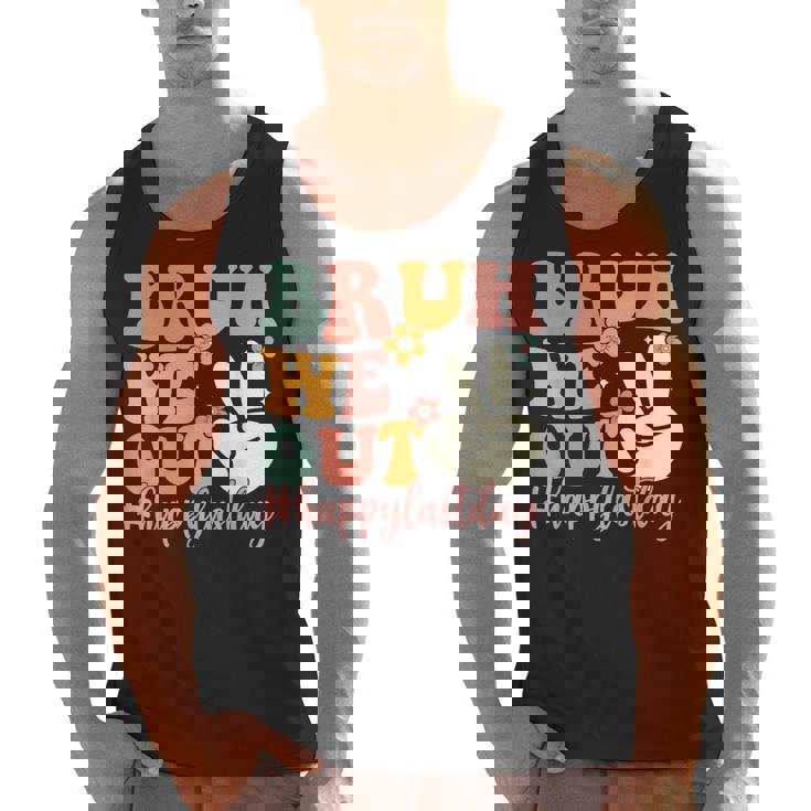 Bruh We Out Teacher Retro Last Day Of School Boys Girls Kids Men Tank Top