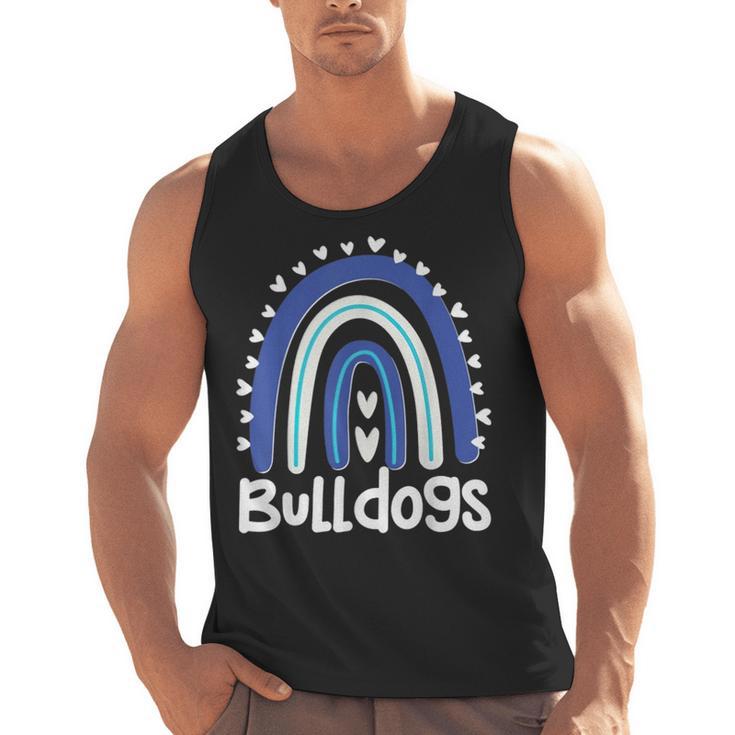 Bulldogs School Mascot Rainbow Teacher Lover Men Tank Top