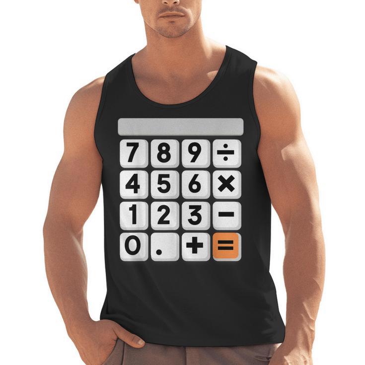 Calculator Easy Halloween Costume For Math Teacher Men Tank Top