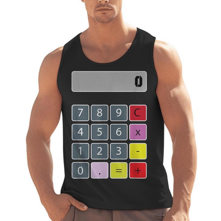 Calculator Math Teacher Halloween Costumes Women Men Adults Men Tank Top