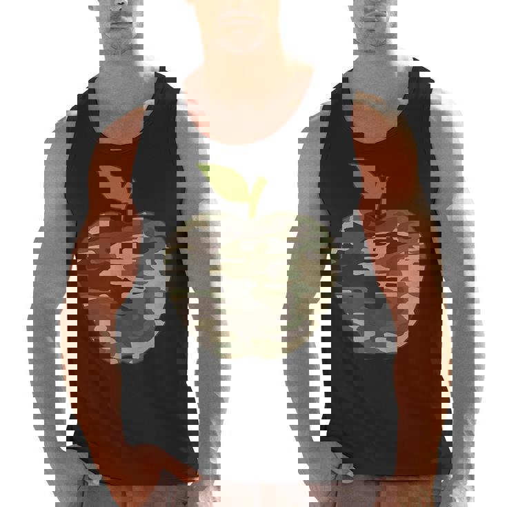 Camo Apple Camouflage Clothing School Student Camo Teacher Men Women Kids Men Tank Top