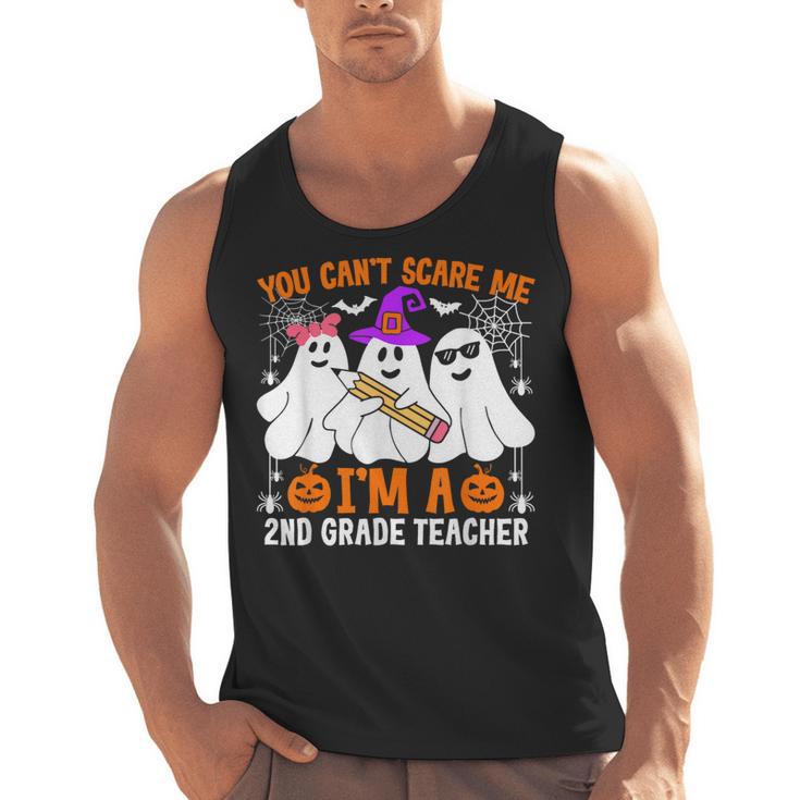 You Can't Scare Me I'm A 2nd Grade Teacher Halloween Men Tank Top