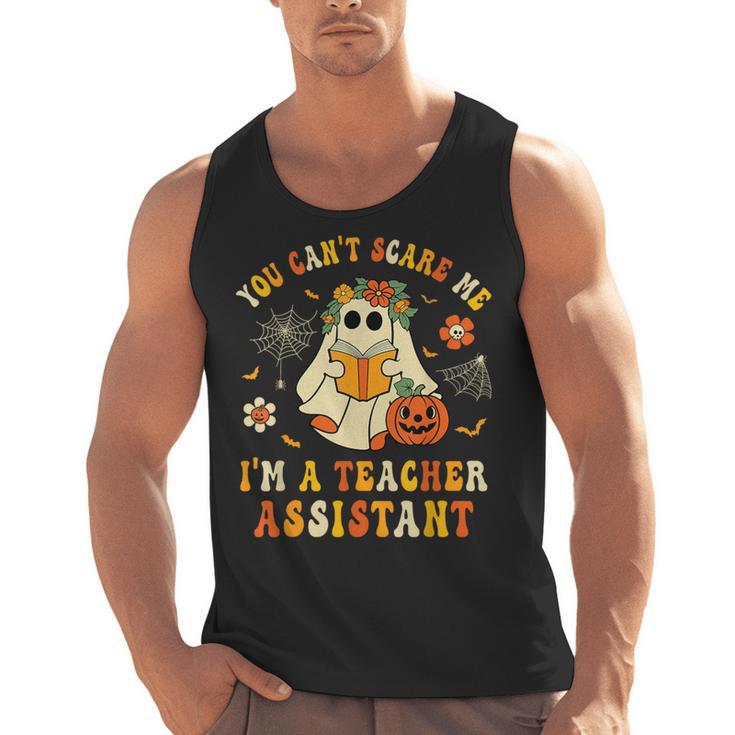 You Can't Scare Me I'm A School Teachers Assistant Halloween Men Tank Top