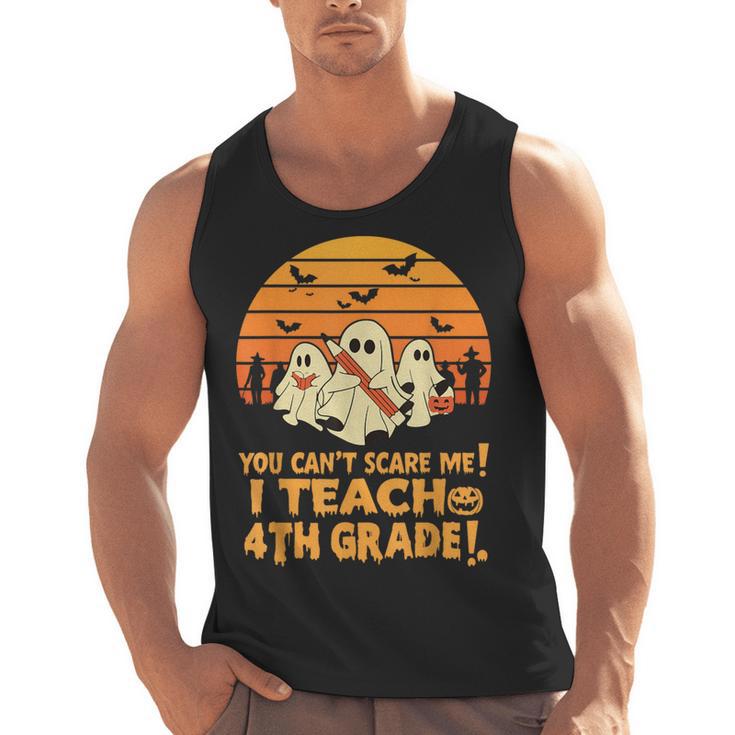 You Can't Scare Me I Teach 4th Grade Teacher Halloween Men Tank Top