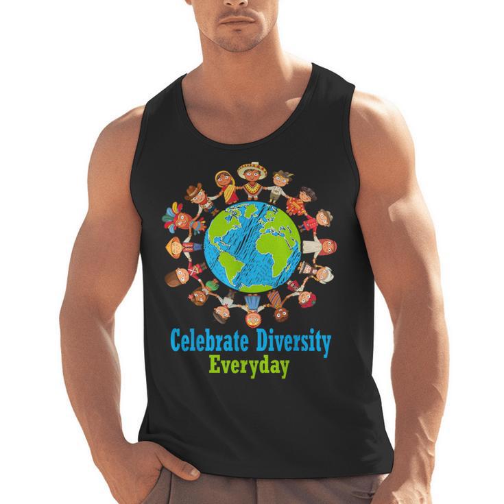Celebrate Diversity Everyday Teachers & School Student Gift Men Tank Top