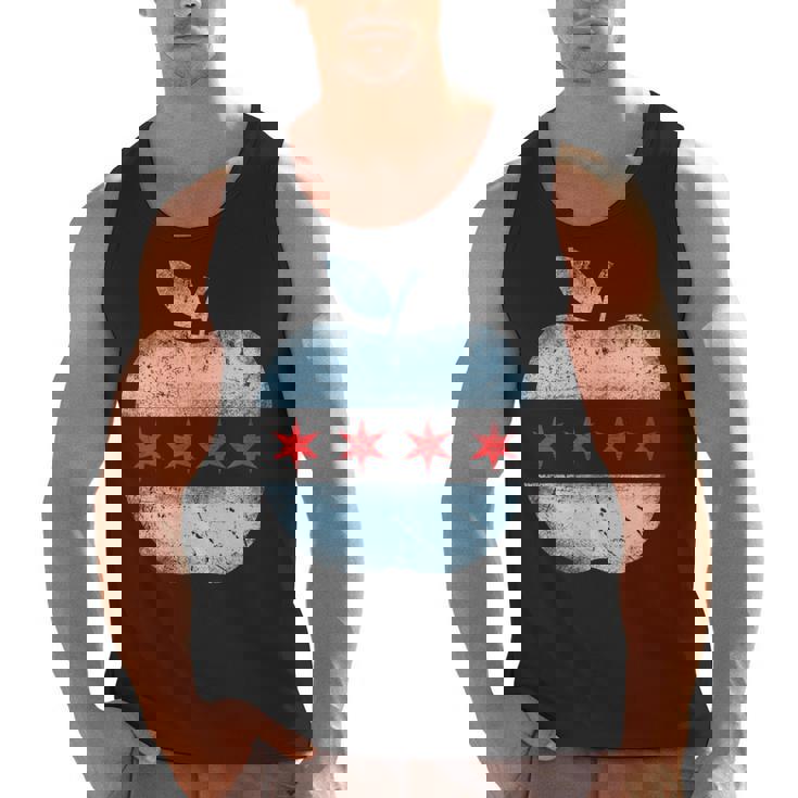 Chicago Flag Teacher School Cute Men Tank Top