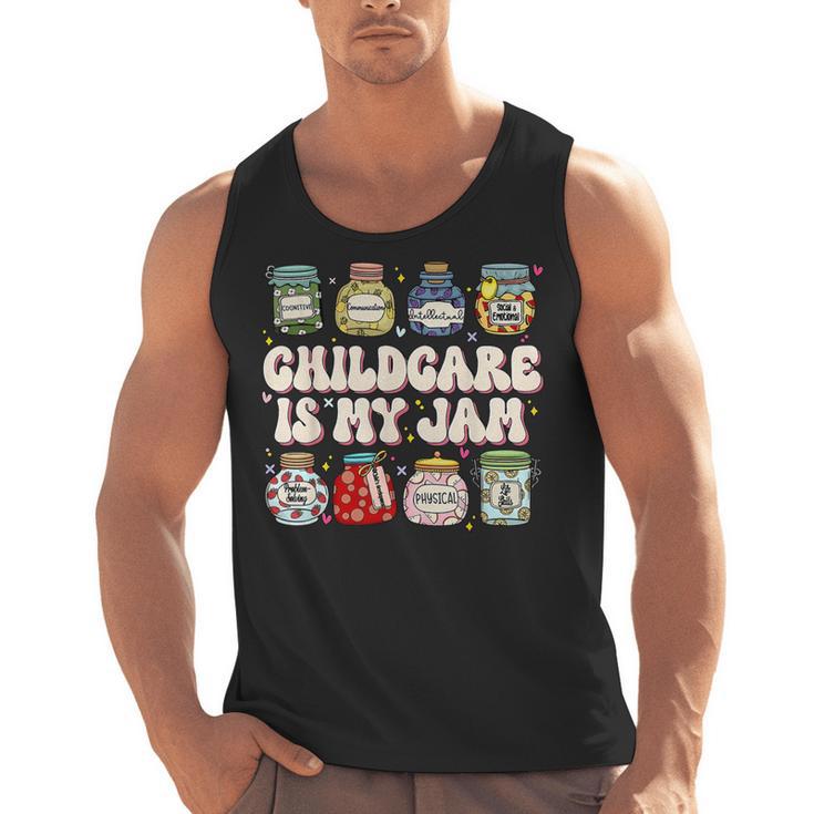 Childcare Is My Jam Child Care Teacher School Psychologist Men Tank Top