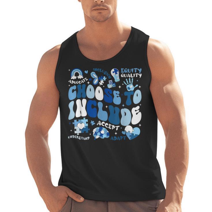 Choose To Include Inclusion Matters Autism Awareness Teacher Men Tank Top