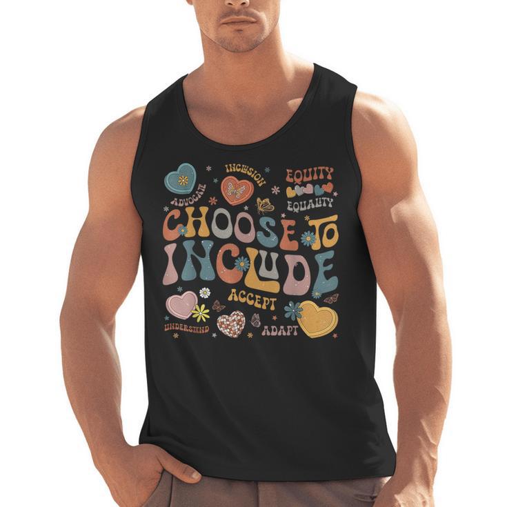 Choose To Include Inclusion Matters Autism Awareness Teacher Men Women Girls Kids Men Tank Top