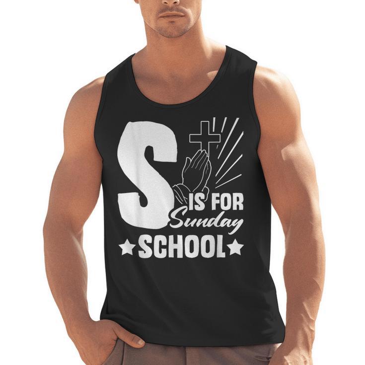 Christian Teacher S Is For Sunday School Essentials Men Tank Top