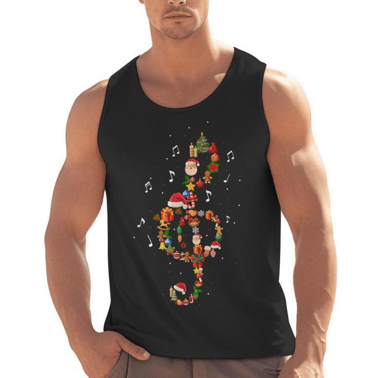 Christmas Musical Note Music Lover Teacher Sing Carols Jesus Men Tank Top