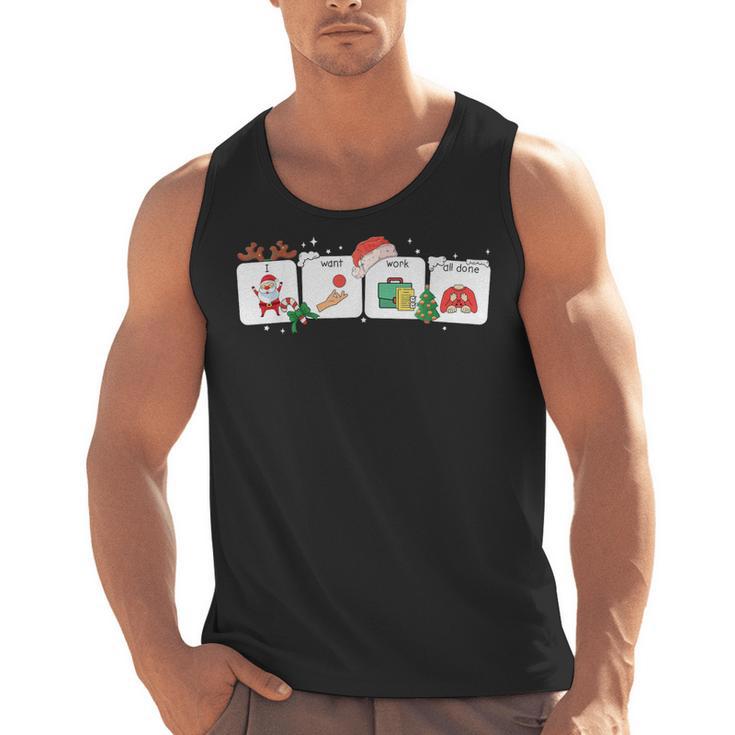 Christmas Santa Special Education SPED Teacher Xmas PJ Men Tank Top